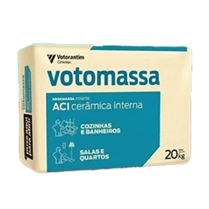 imagem de um saco de votomassa, da marca Votorantim, sem fundo